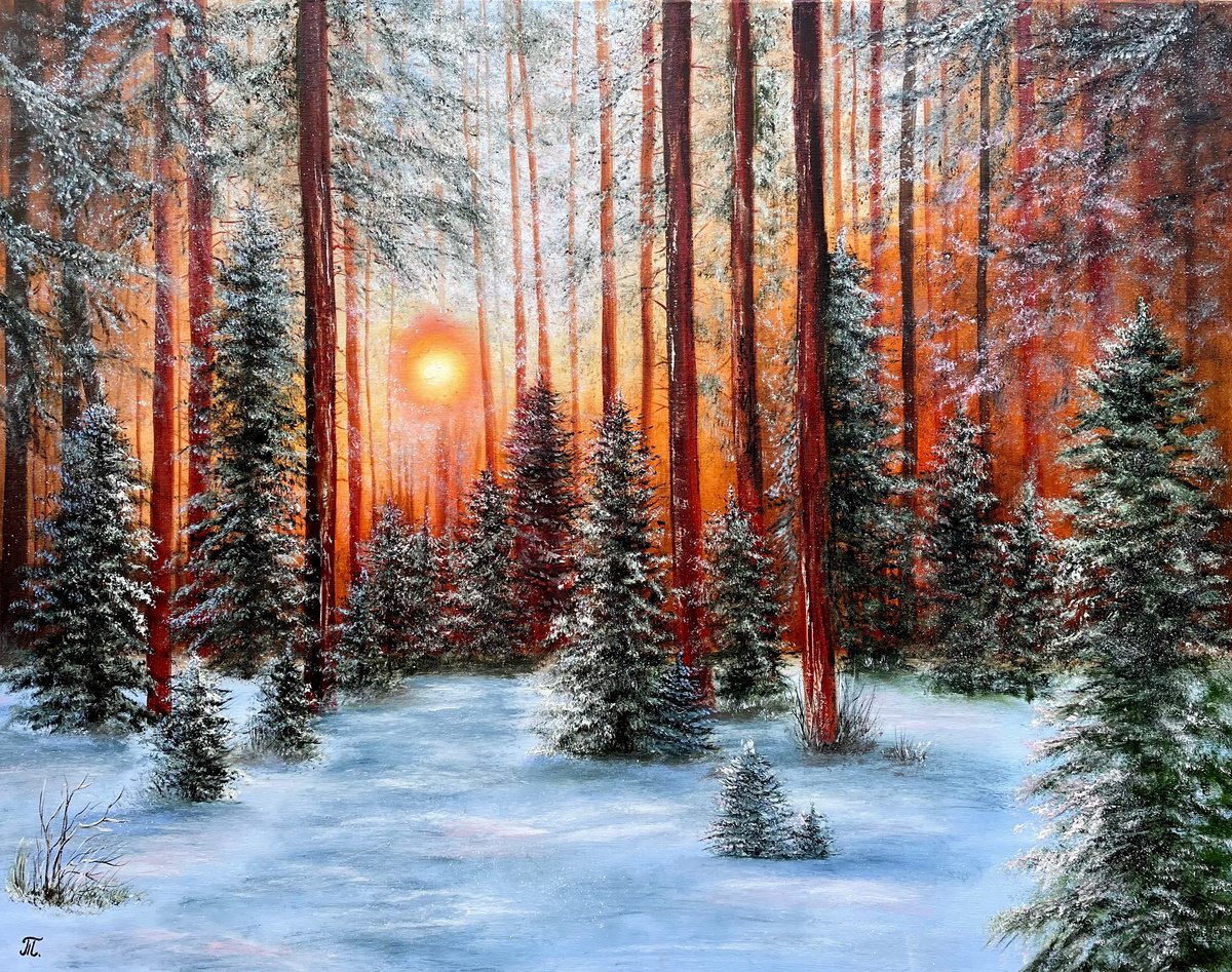 Orange Sunset by Tanja Frost