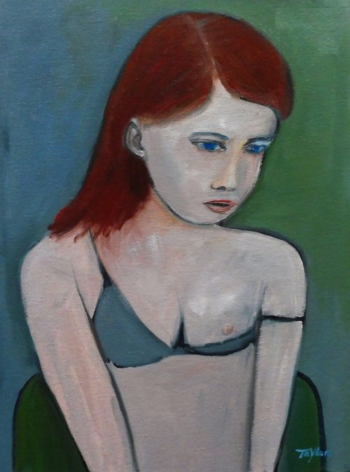 FEMALE PORTRAIT UNDRESSING. by Tim Taylor