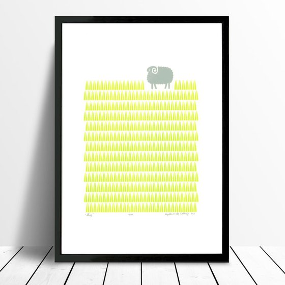 Sheep - Unframed - FREE Worldwide Delivery