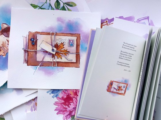 "Letters of Autumn" original watercolor artwork