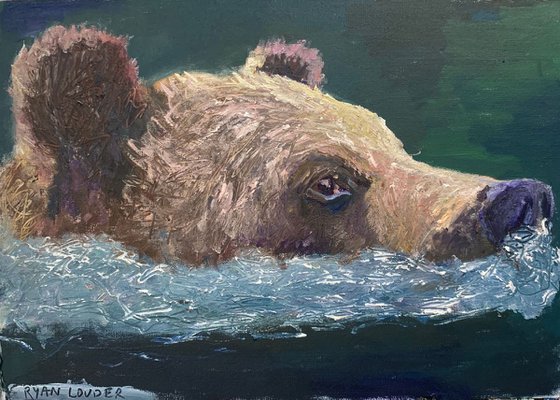 Bear Swimming In