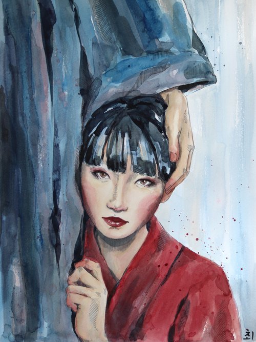Girl in hanbok by Marina Ogai