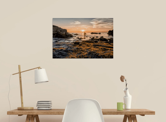 Fishing at Trevaunance Cove