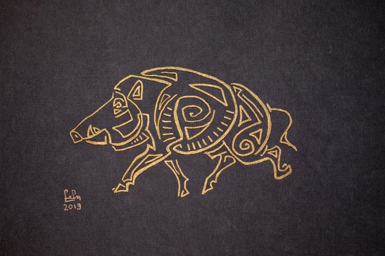 "A boar"