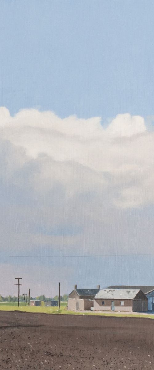 Farm Buildings After Rain by Christopher Witchall