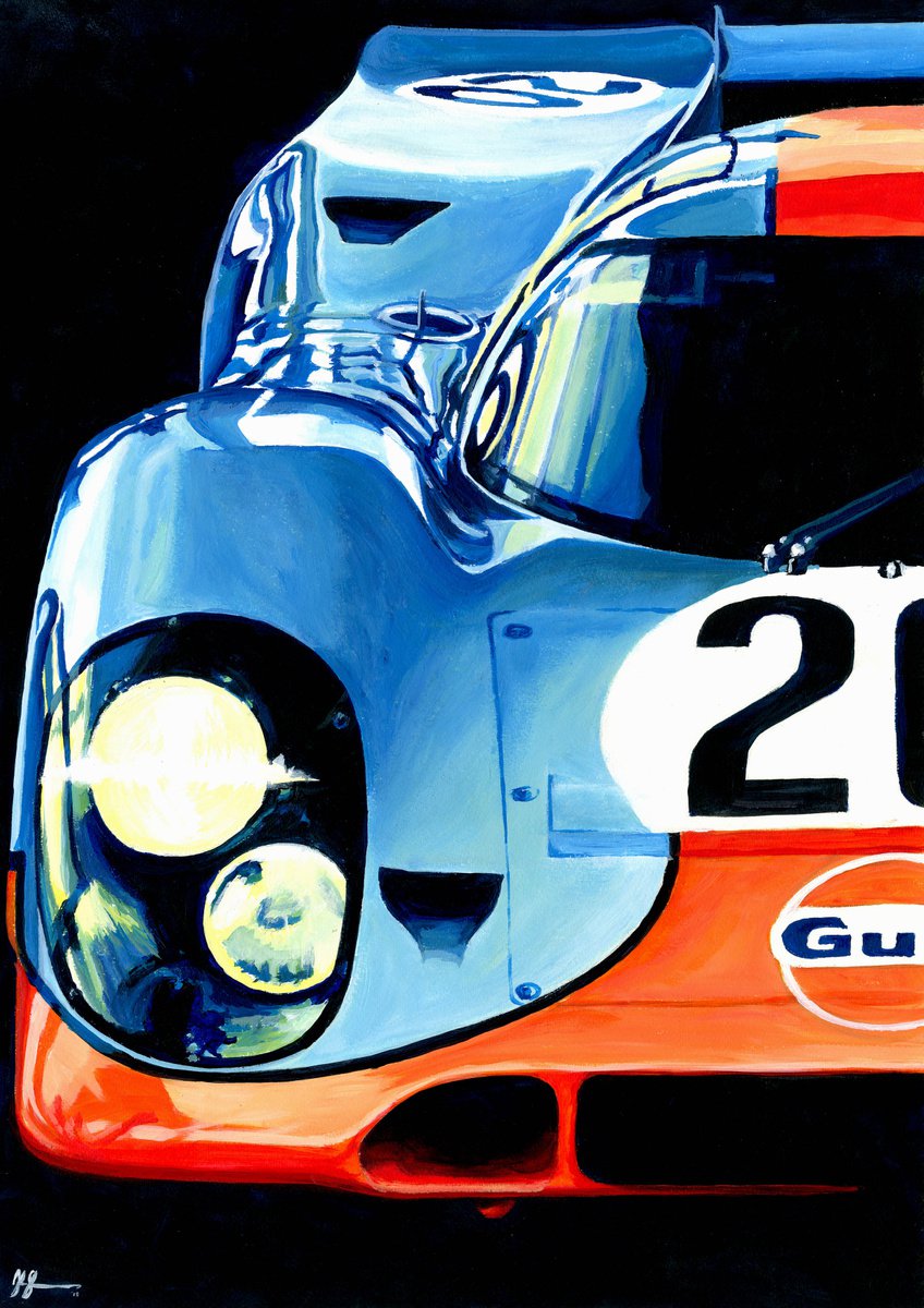 Porsche 917K, 1970 By Alex Stutchbury By Alex Stutchbury, 18 X 25, Artwork For Sale On Artfinder