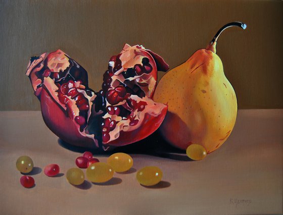 Still life with pomegranate