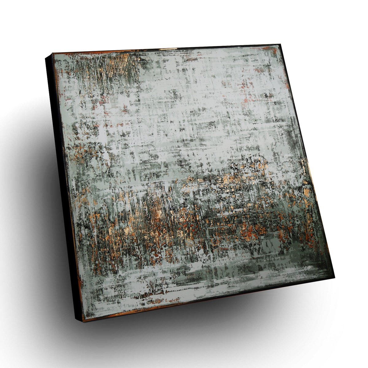 Organic Abstract Acrylic Painting By Inez Froehlich, 47 X 47, Spring Garden, Original Artwork