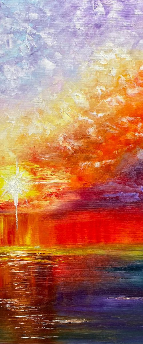 Series Vibrant Emotions -Sea sunset by Tanja Frost