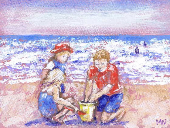 Making Sand Pies (Children on the Beach)