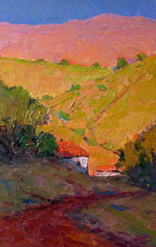 Green Hills and the Light of Evening by Suren Nersisyan