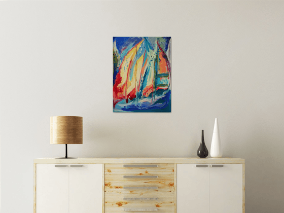Abstract Sailing Joy