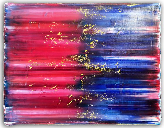 "Speed Demon" - FREE USA SHIPPING + Save Over $100 As A Series - Original PMS Abstract Diptych Oil Paintings On Canvas - 40" x 16"