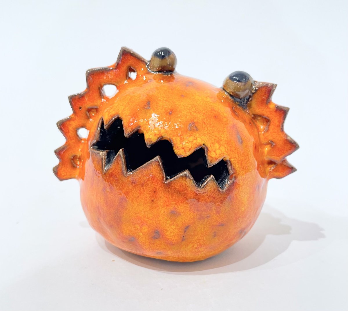 Cartoon Animal Clay Sculpture By Viktor Zuk, 4 X 4", Funny Creation Iii, Original Artwork