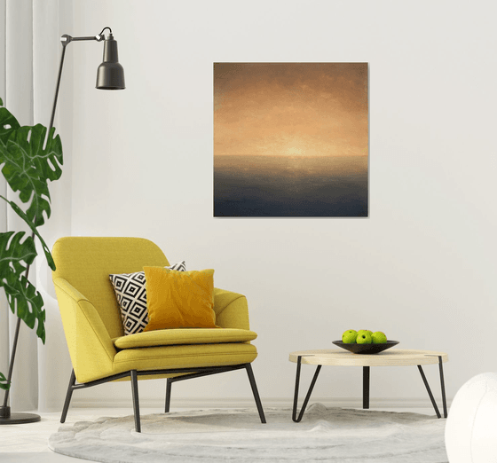 Zero Dawn, minimalist seascape