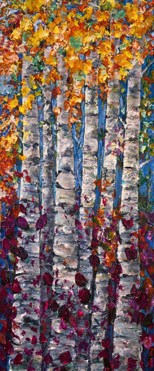 Birch Trees by Lena Owens at OLena Art