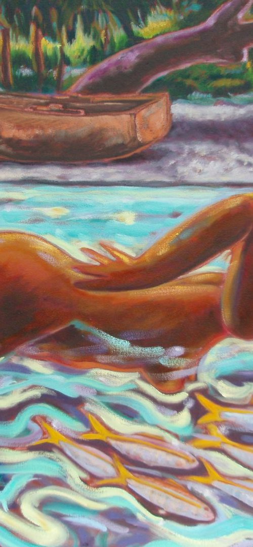 "Swimmer II" by Lorie Schackmann
