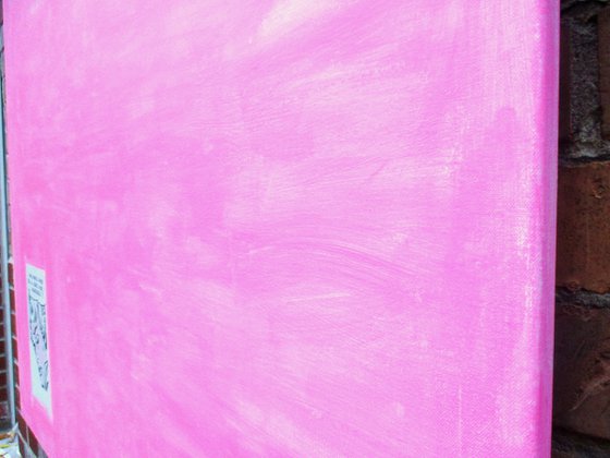 Slave to Love (Pop art abstract pink)