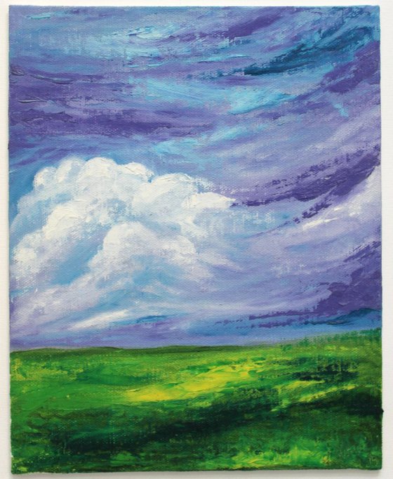 You Radiate Happiness - Landscape oil painting - impressionistic