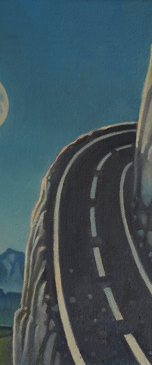 Moon road by Rory Mitchell