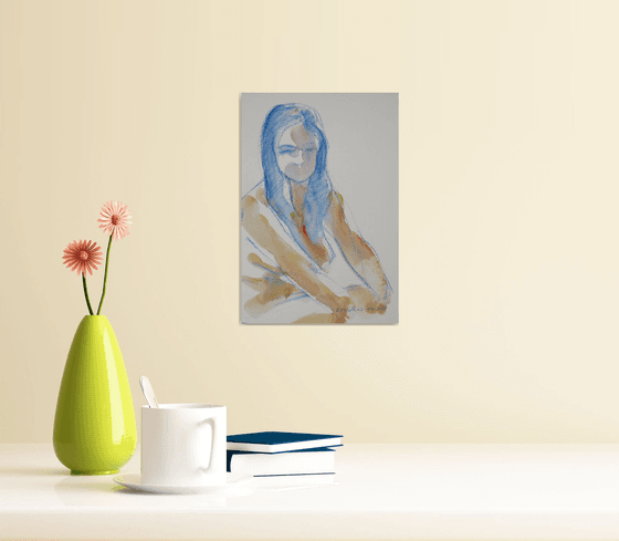female nude - small artwork