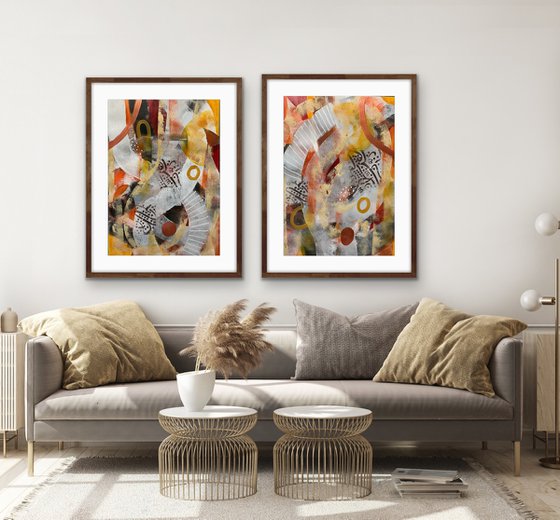 Visual Poetry II (Diptych)