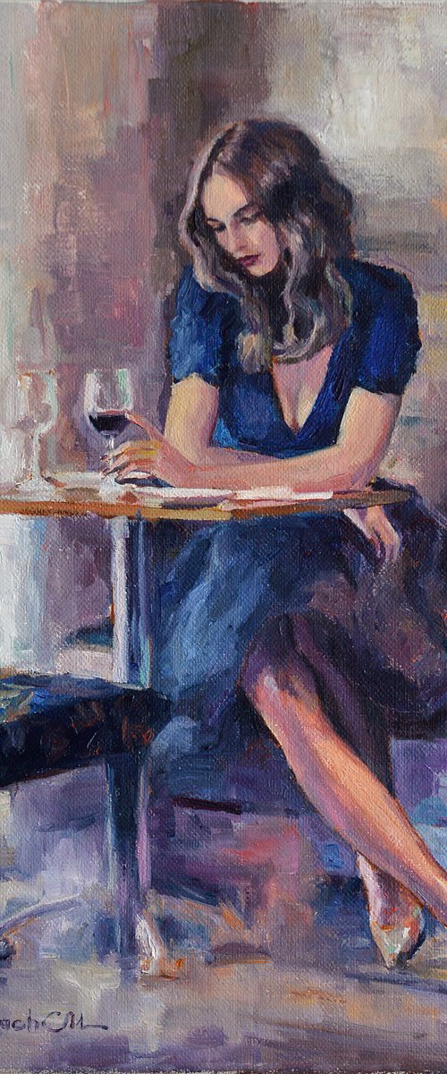 A glass of wine by Vachagan Manukyan
