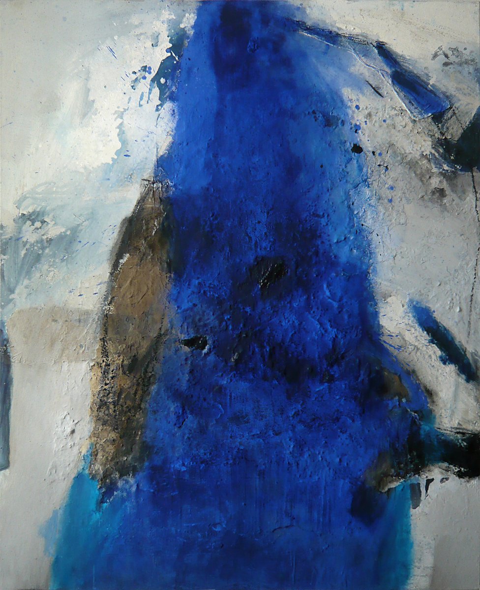 Expressive Abstract Painting By Jaroslaw Broitman, 51 X 63, Itxaspe2. 2013, Original Artwork