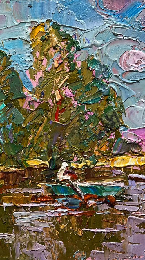Relaxation on a summer river by Kalenyuk Alex