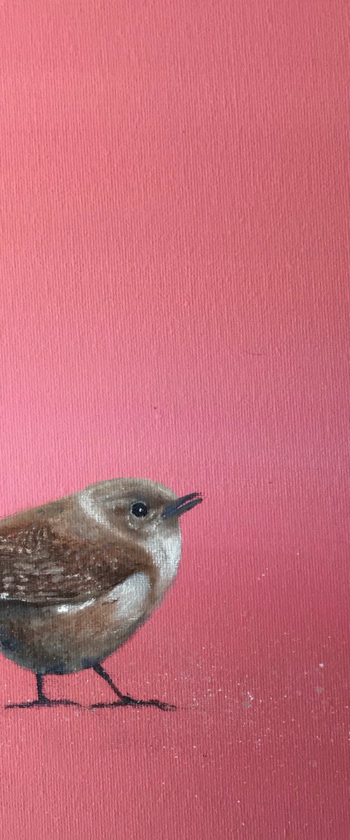 Wren on Rose Gold by Laure Bury