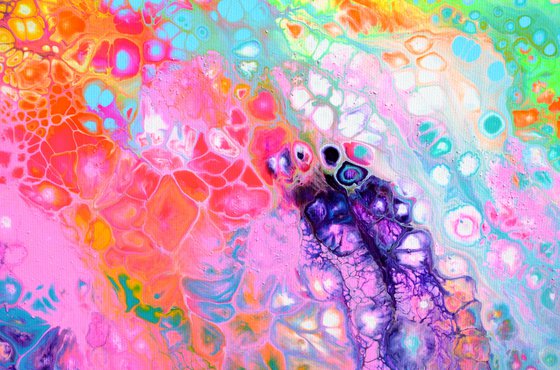 Flowing Energy 60 - Large Colorful Abstract