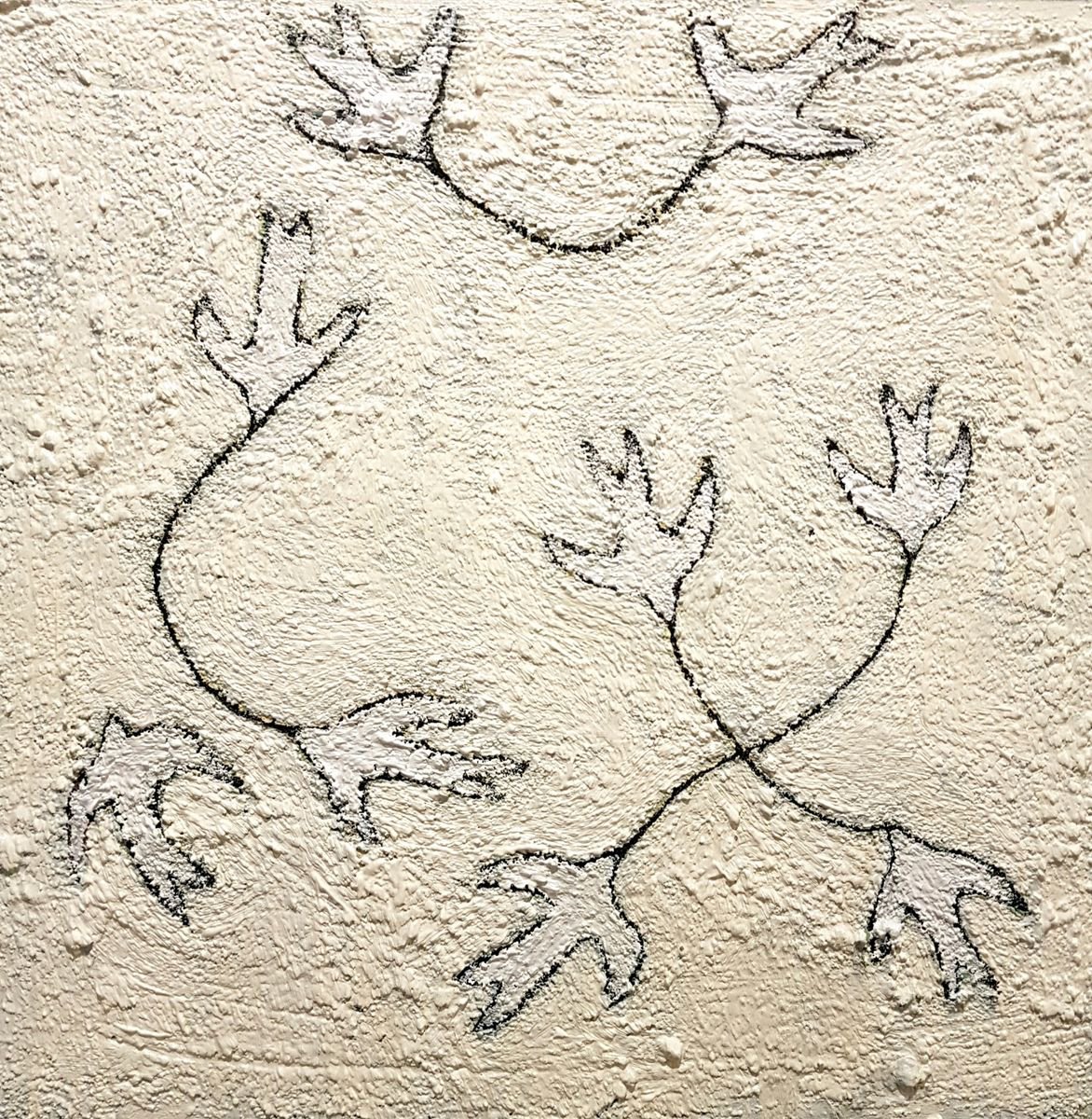 Abstract Portrait Acrylic Painting By Zhana Viel, 12 X 12", Wings Of Hope, Original Artwork