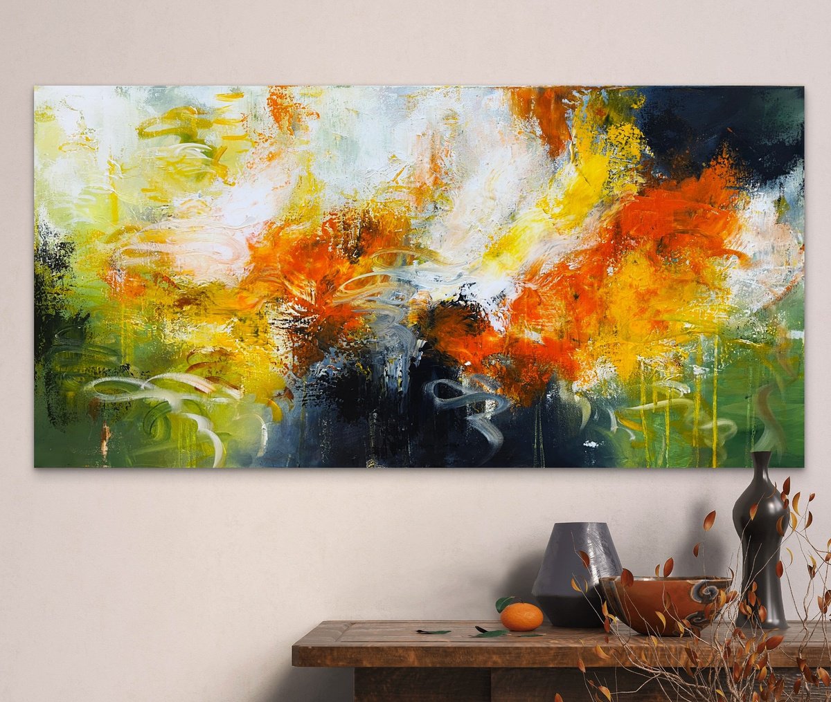  Meadow Pulse By Andrada Anghel, 48 X 24, Artwork For Sale On Artfinder
