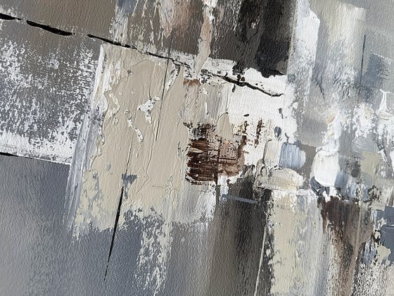 Grey Beige abstract