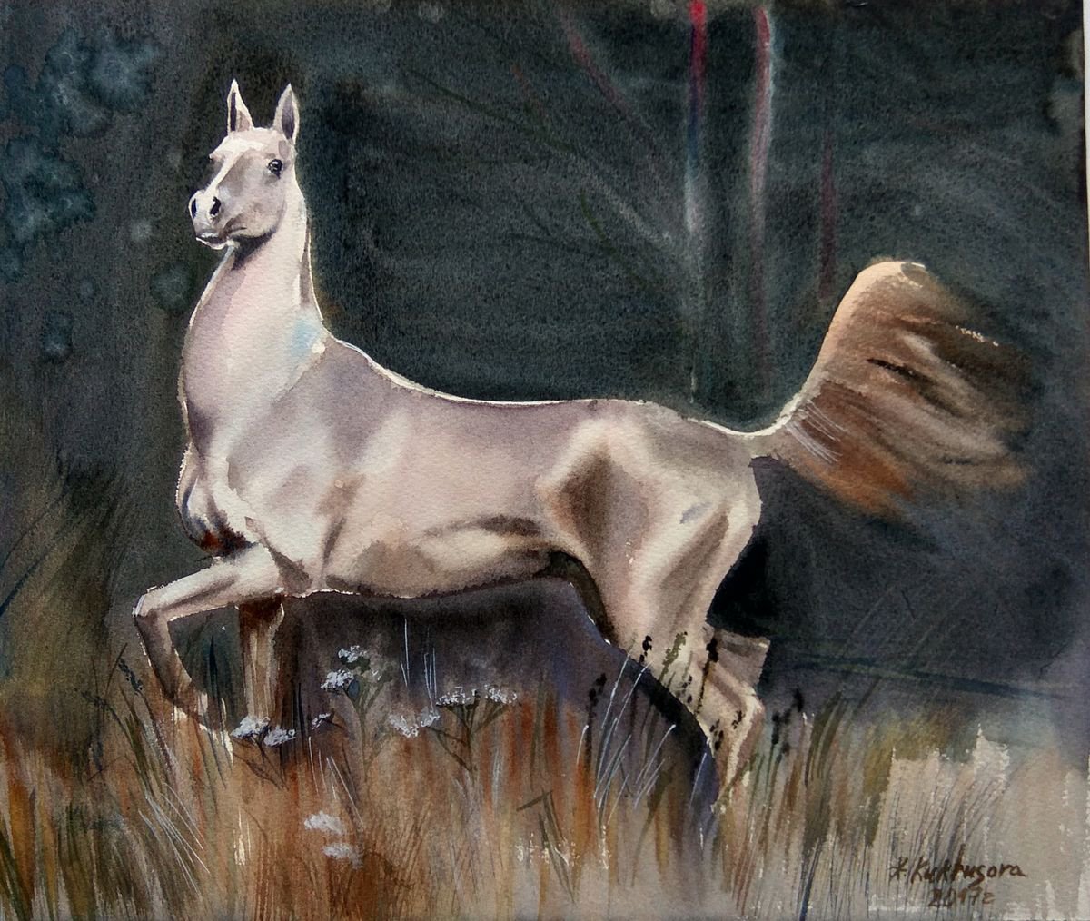 Akhal-Teke Horse by Irina Kukrusova