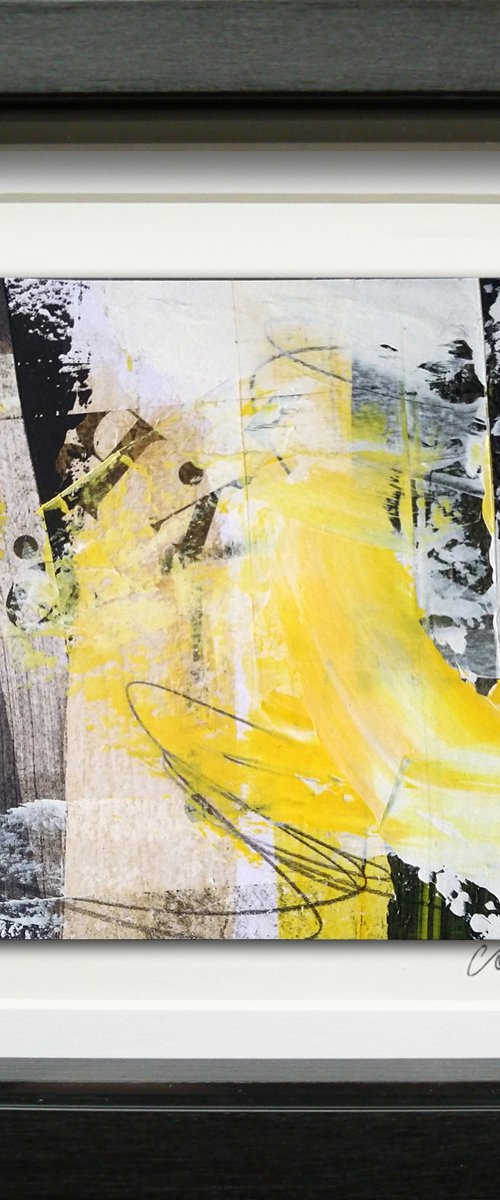 Framed ready to hang original abstract  - Untold #4 by Carolynne Coulson