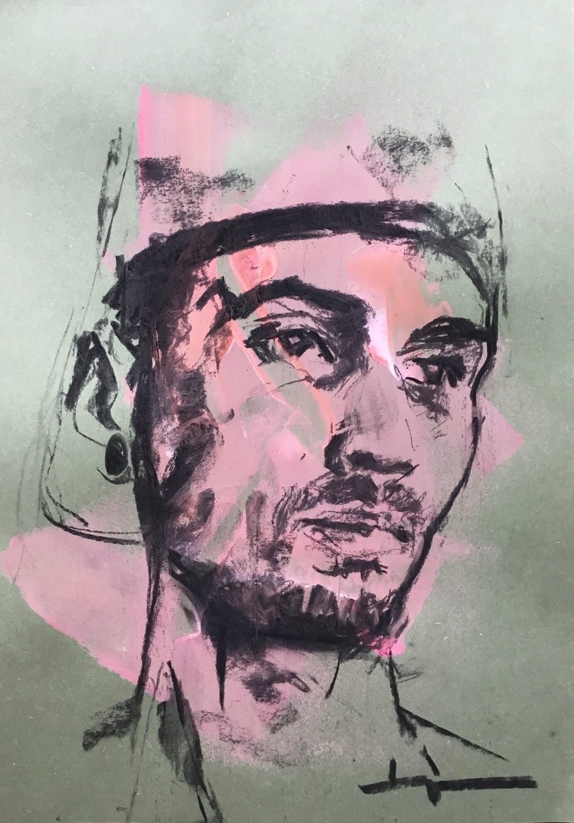 Expressive Charcoal Drawing , Den By Dominique Deve, 8 X 11, Artwork For Sale On Artfinder