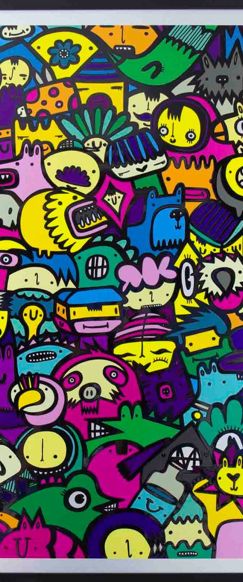 Peekaboo - Aluminium Dibond Edition by Kev Munday