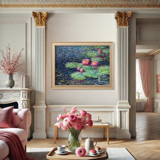 Pink Water lilies