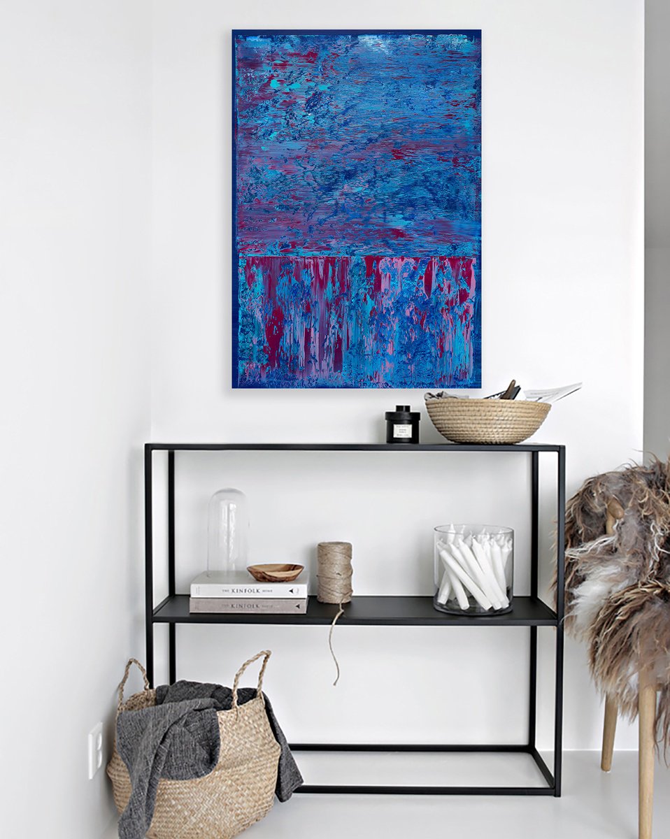 Crimson Blue By Nataliia Sydorova, 31 X 45, Artwork For Sale On Artfinder
