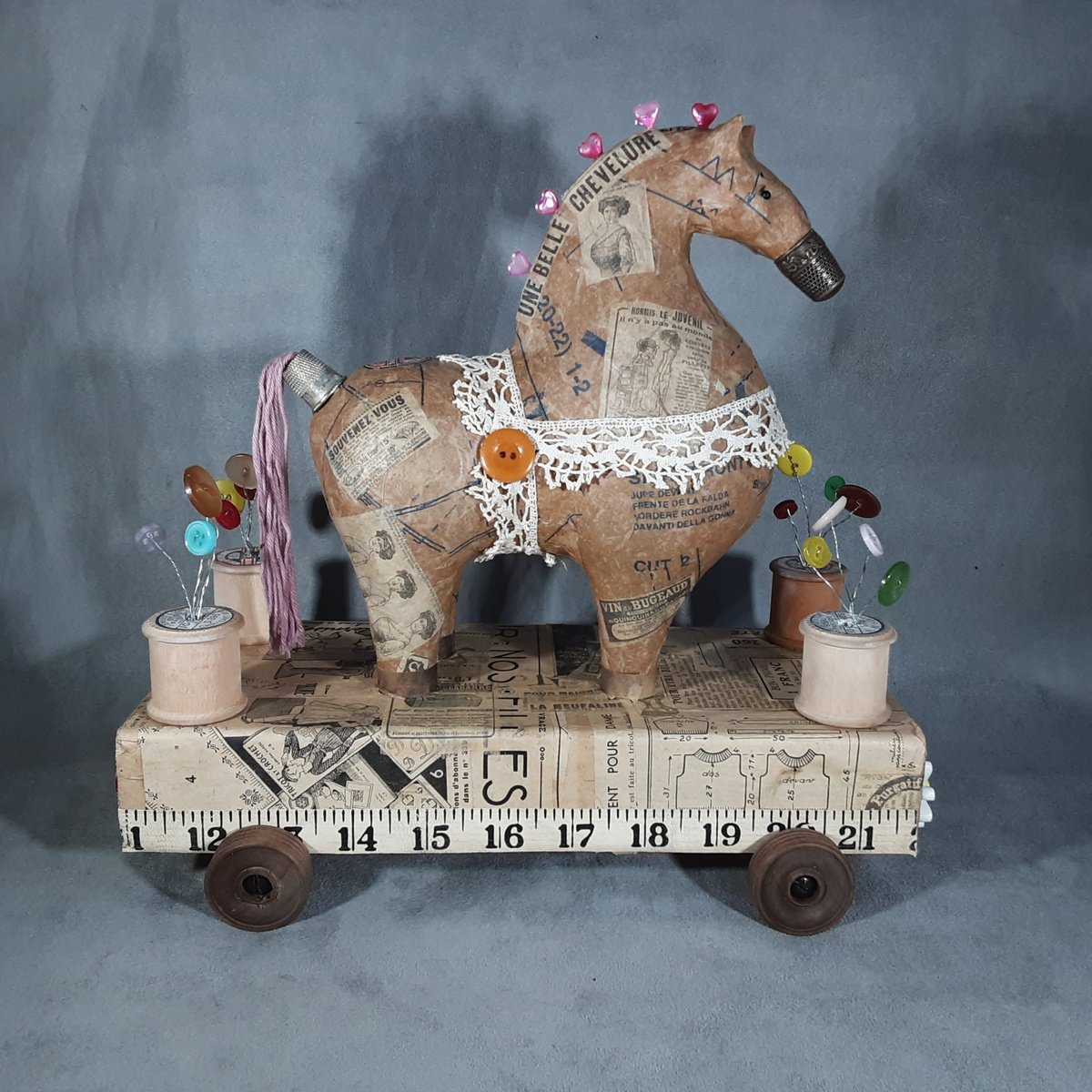 Animal Sculpture By Linda Hoyle, 12 X 11", The Dressmaker