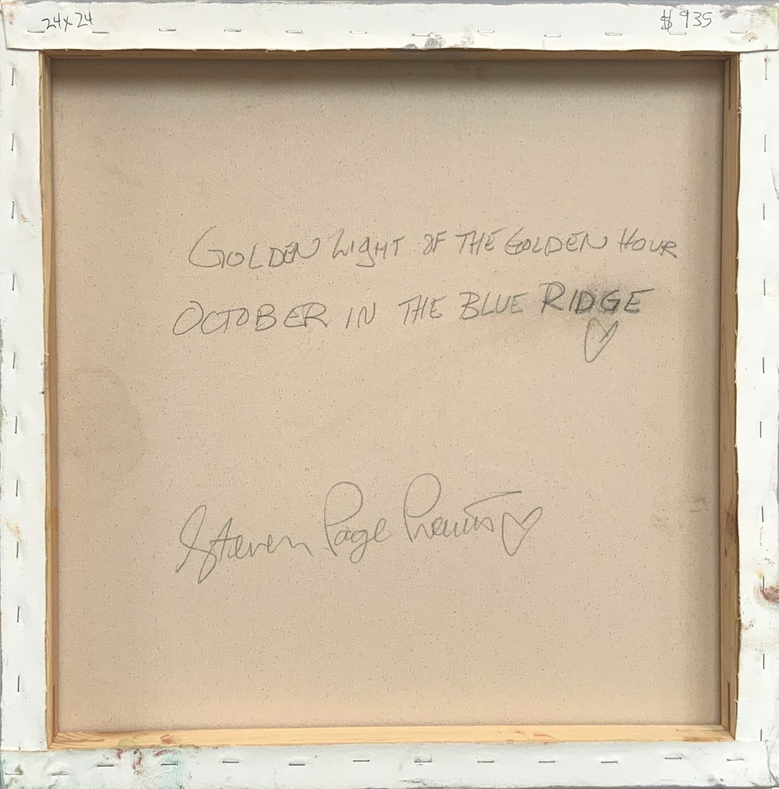 Golden Light of the Golden Hour October in the Blue Ridge Oil painting