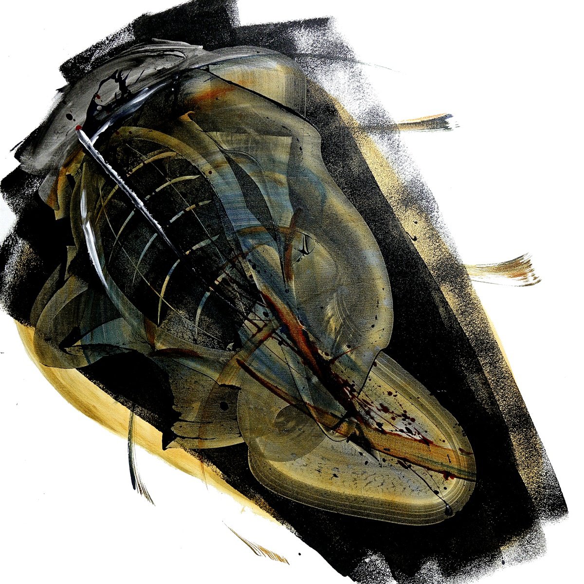 Expressive Abstract Acrylic Painting By Newel Hunter, 48 X 48", Old Magic, Original Artwork