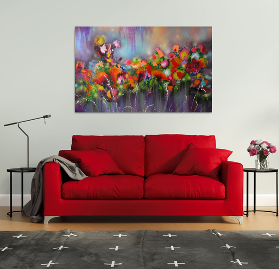 "Fairy Dreams" VERY LARGE Abstract Painting