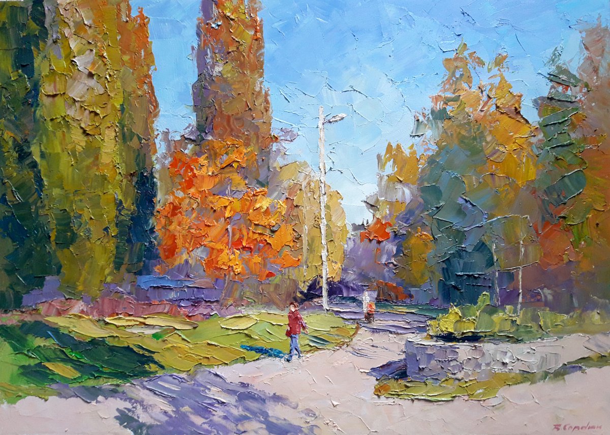 Oil painting Autumn day by Boris Serdyuk