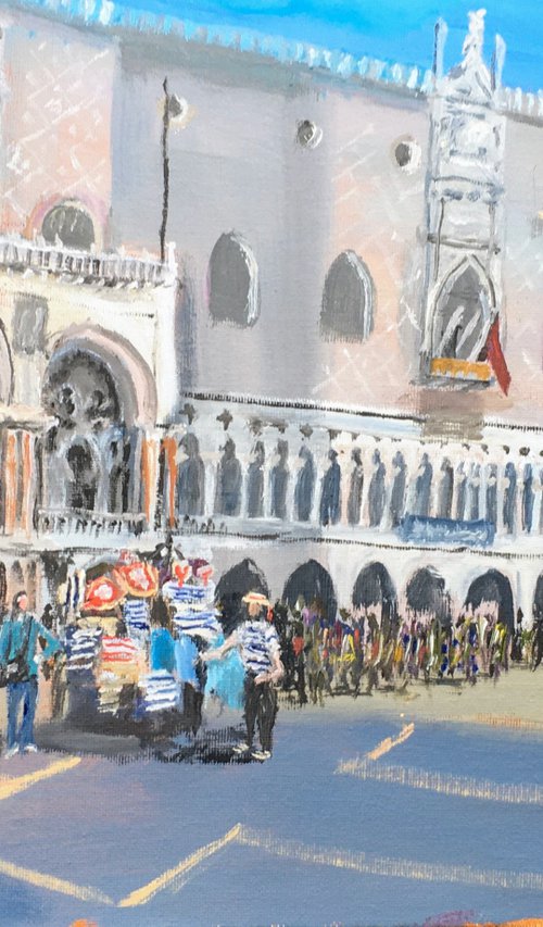 San Marco, Venice an original oil painting by Julian Lovegrove Art