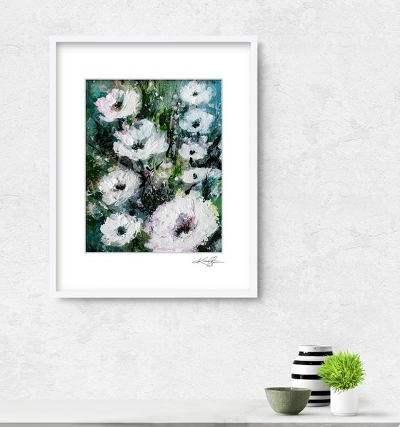 Floral Delight 57 - Textured Floral Abstract Painting by Kathy Morton Stanion