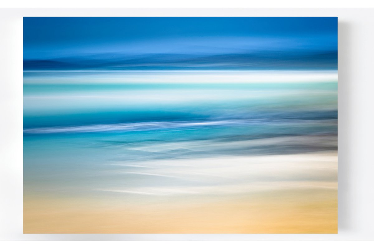 Drifting - Teal and Blue Aesthetic Ocean Picture by Lynne Douglas