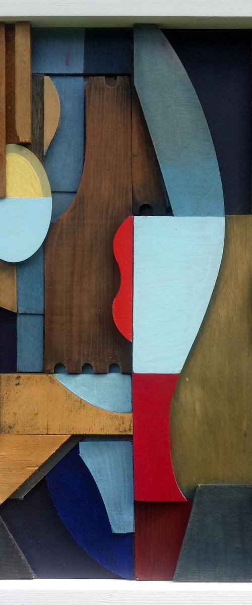 Vertical Figures (relief construction) by Liam Hennessy