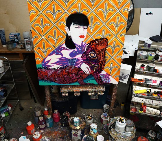 Artist and Her Model